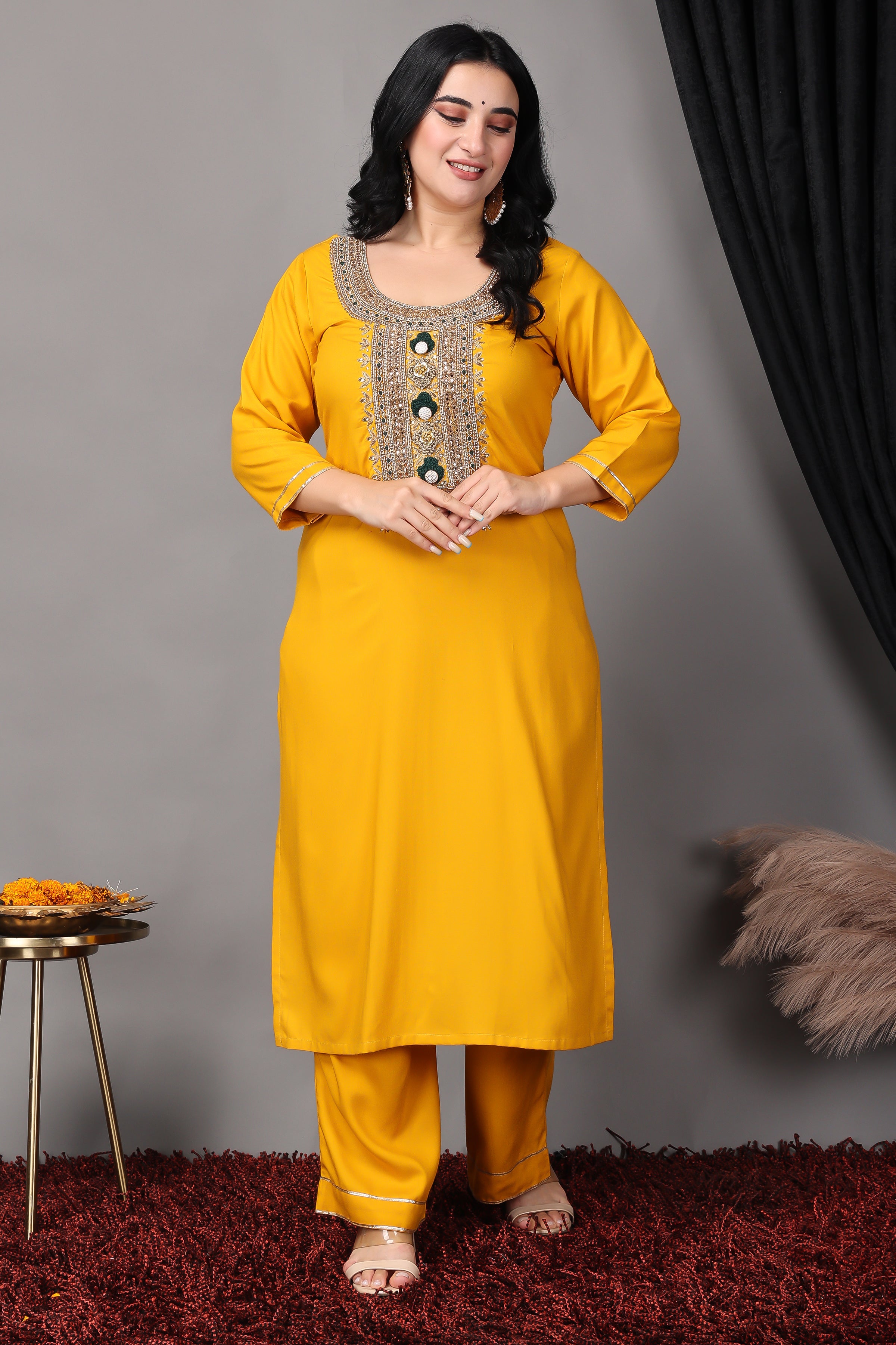 Alishka Titli Rayon Designer Embroidery Kurti Catalog