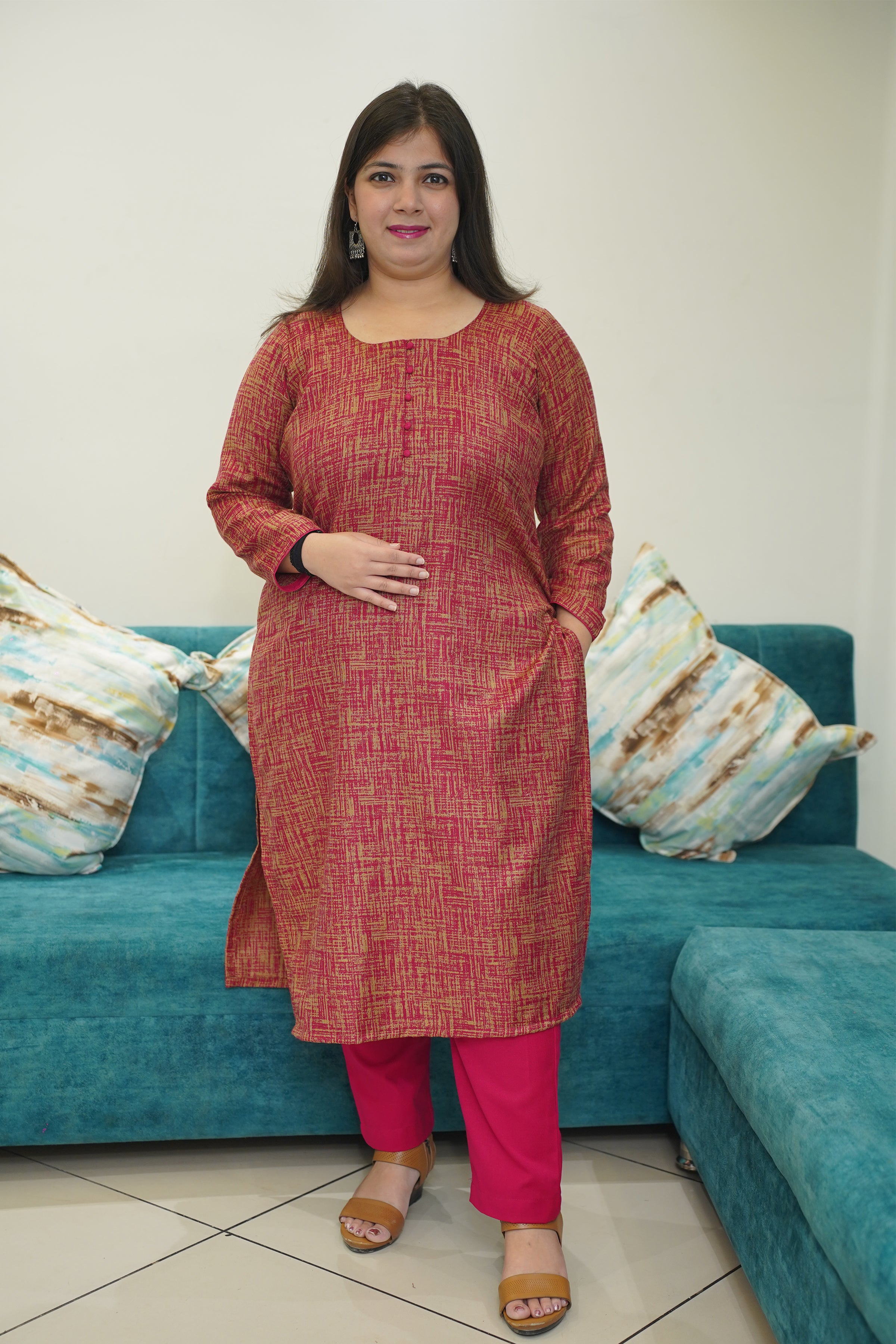 Woollen kurtas online sales