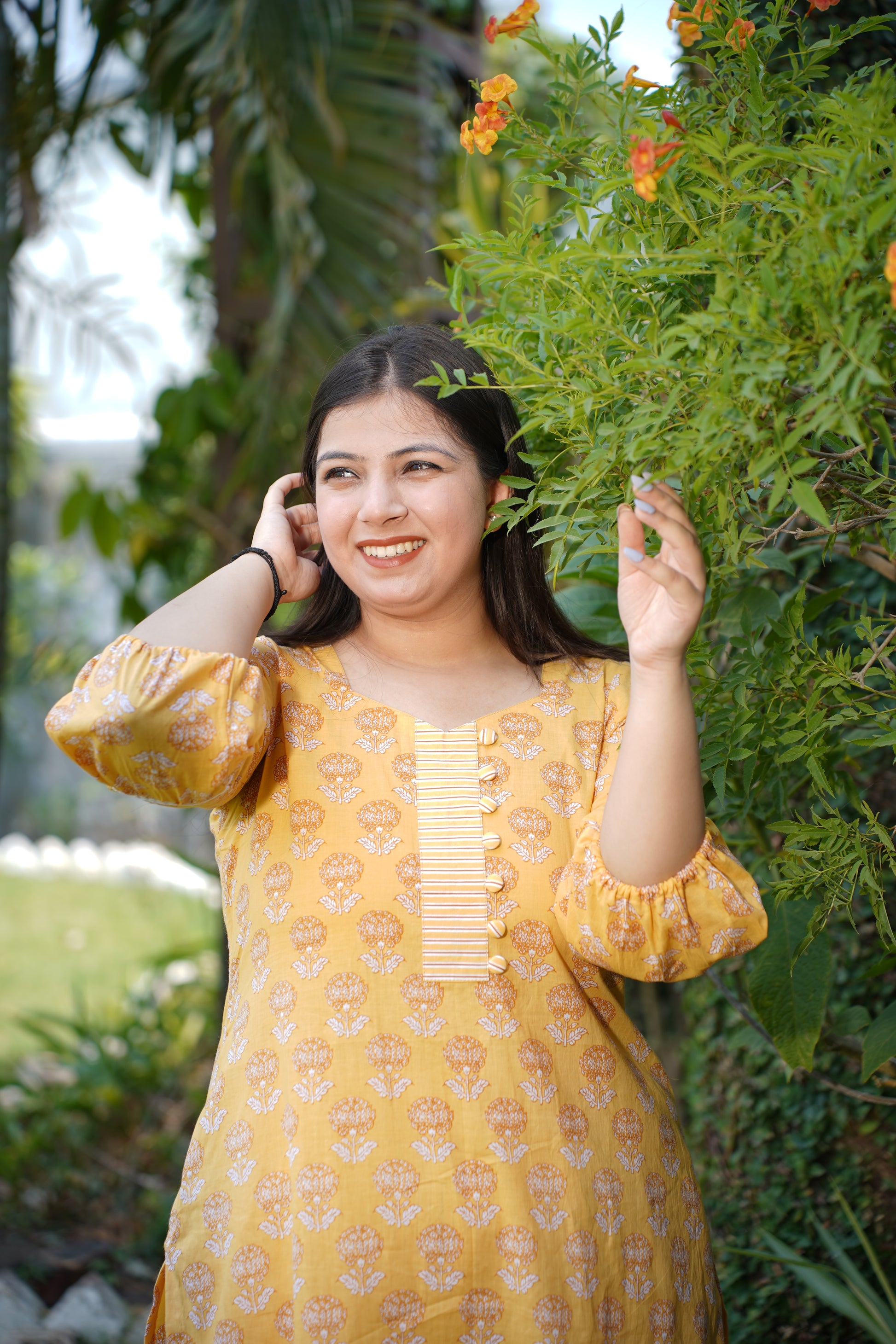 Yellow Kurta Set With Dupatta