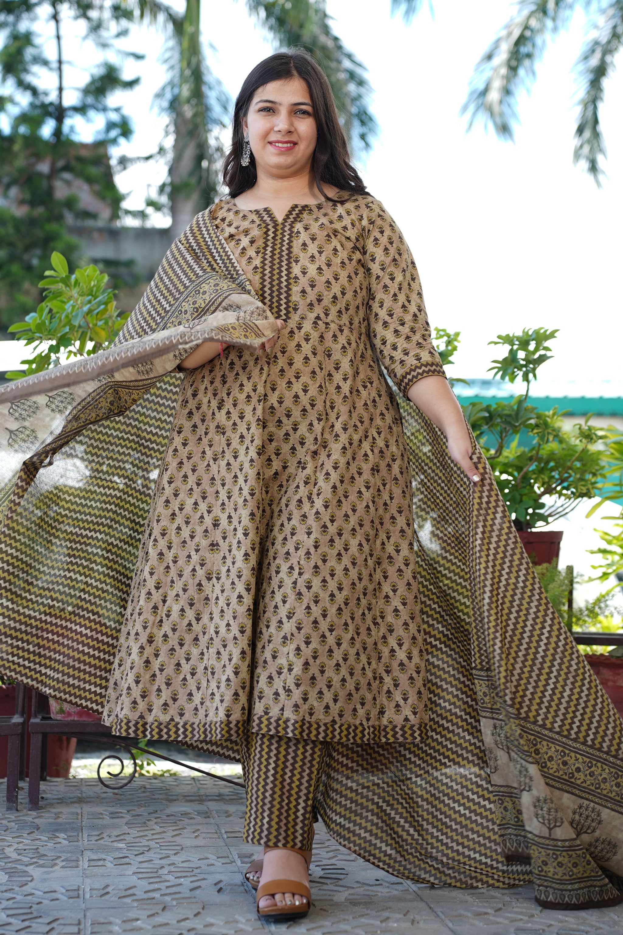 Anarkali Kurta Set With Dupatta