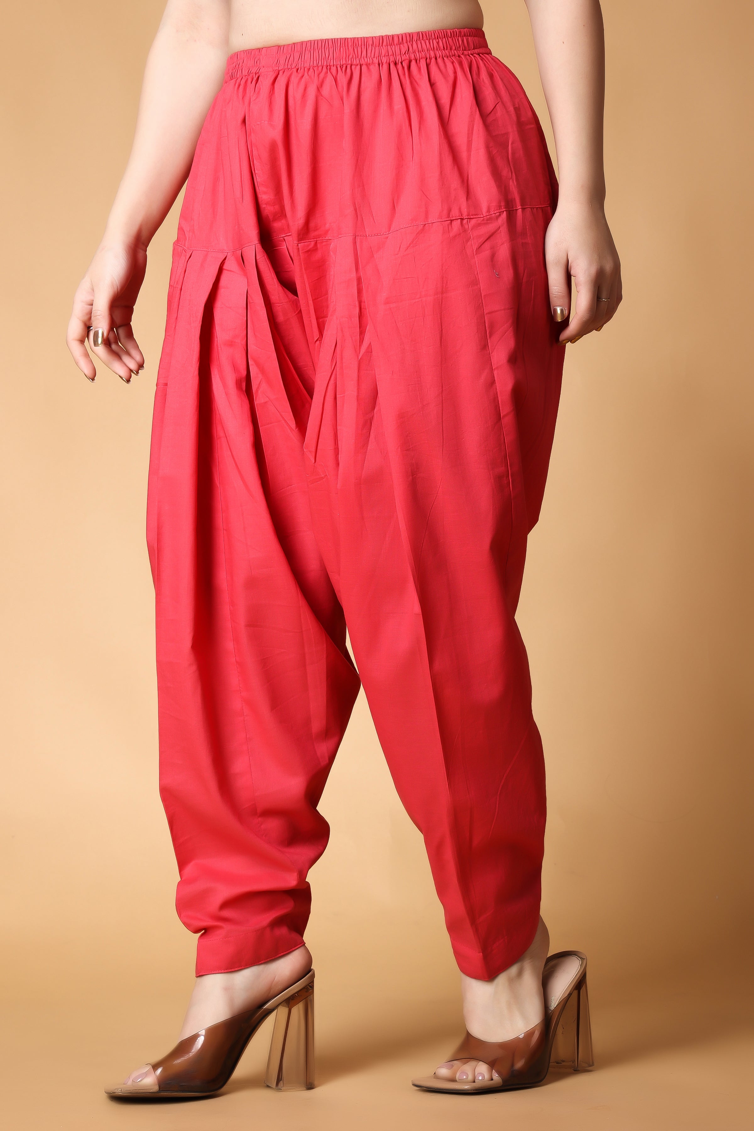 Pixie Readymade Plain Traditional Comfort Punjabi Patiala Salwar Pants for  Women Bottoms Combo Pack of 5 and