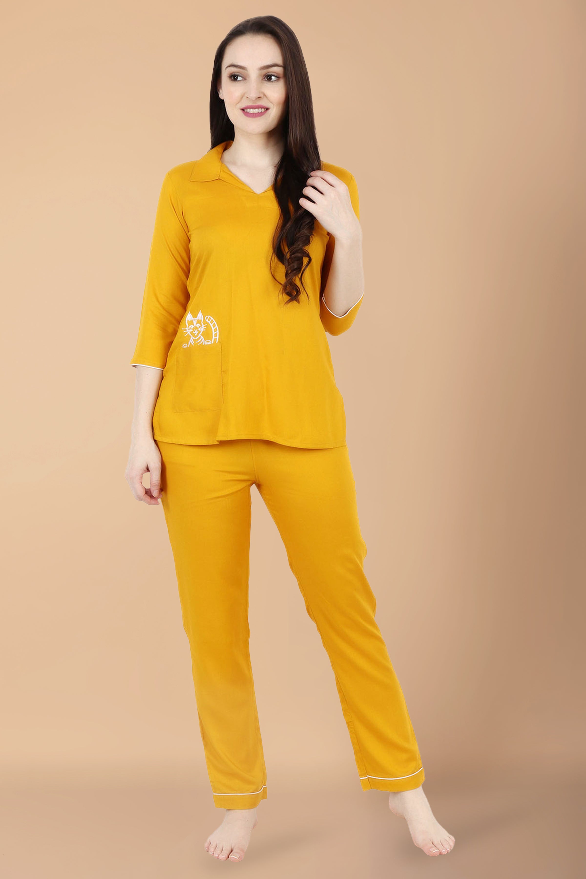 MIRARI Sets  Buy MIRARI Women Comfortable Wear Peplum Pants Night Suit  Set of 2 Online  Nykaa Fashion