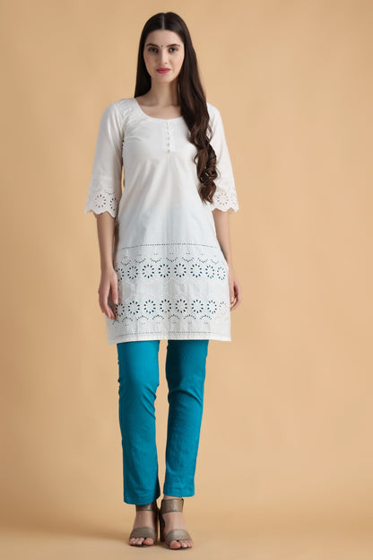 White Short Kurti