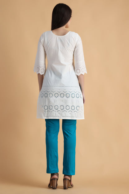 White Short Kurti