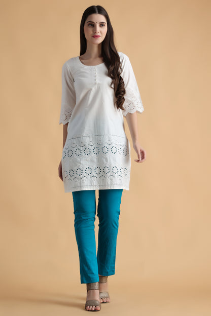 White Short Kurti