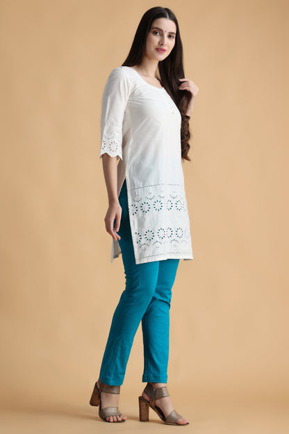 White Short Kurti