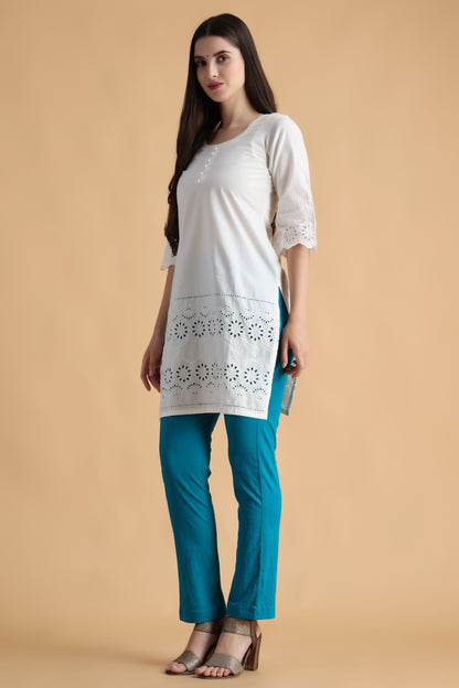 White Short Kurti