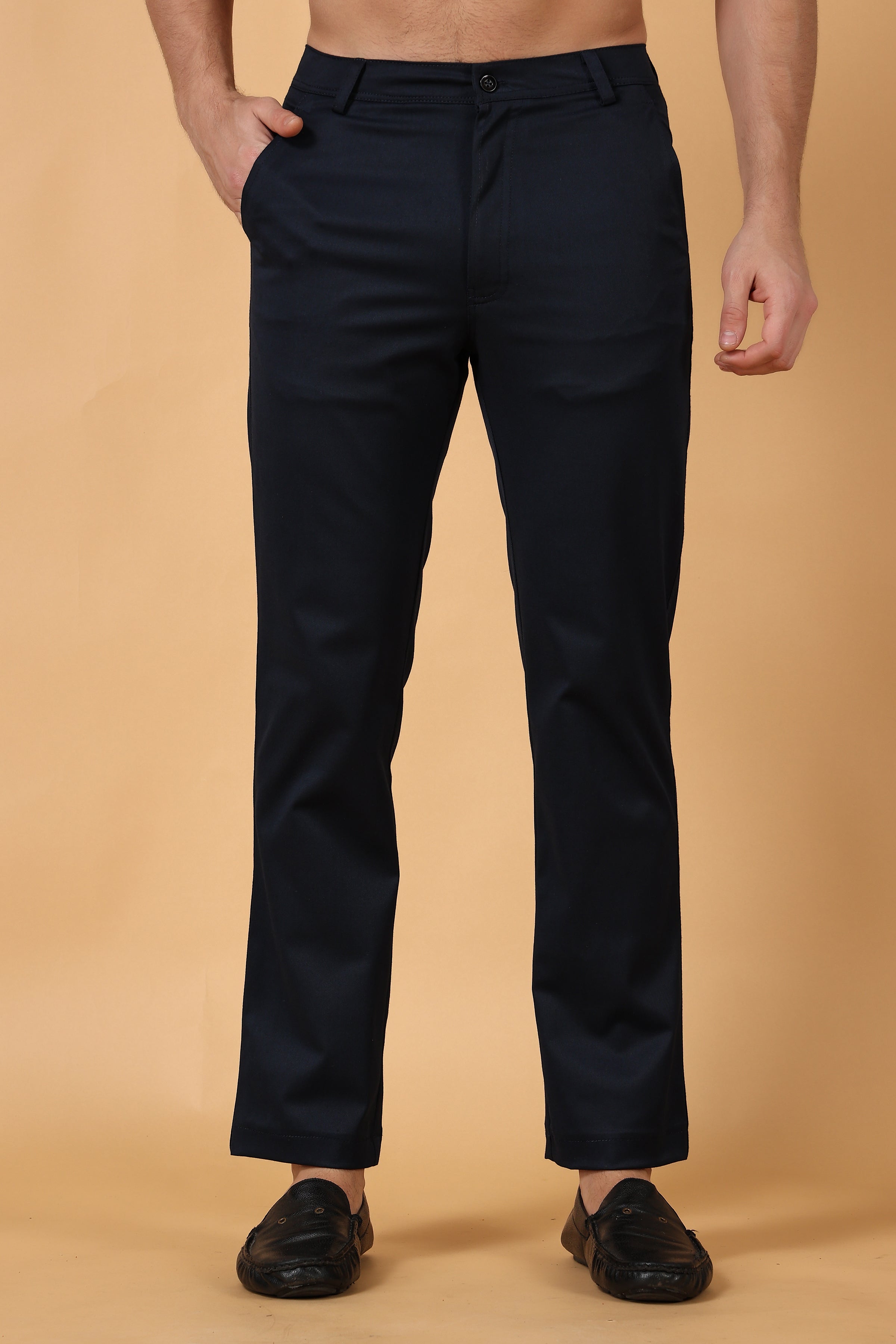 Tailored Chino Trouser in Charcoal ARNE