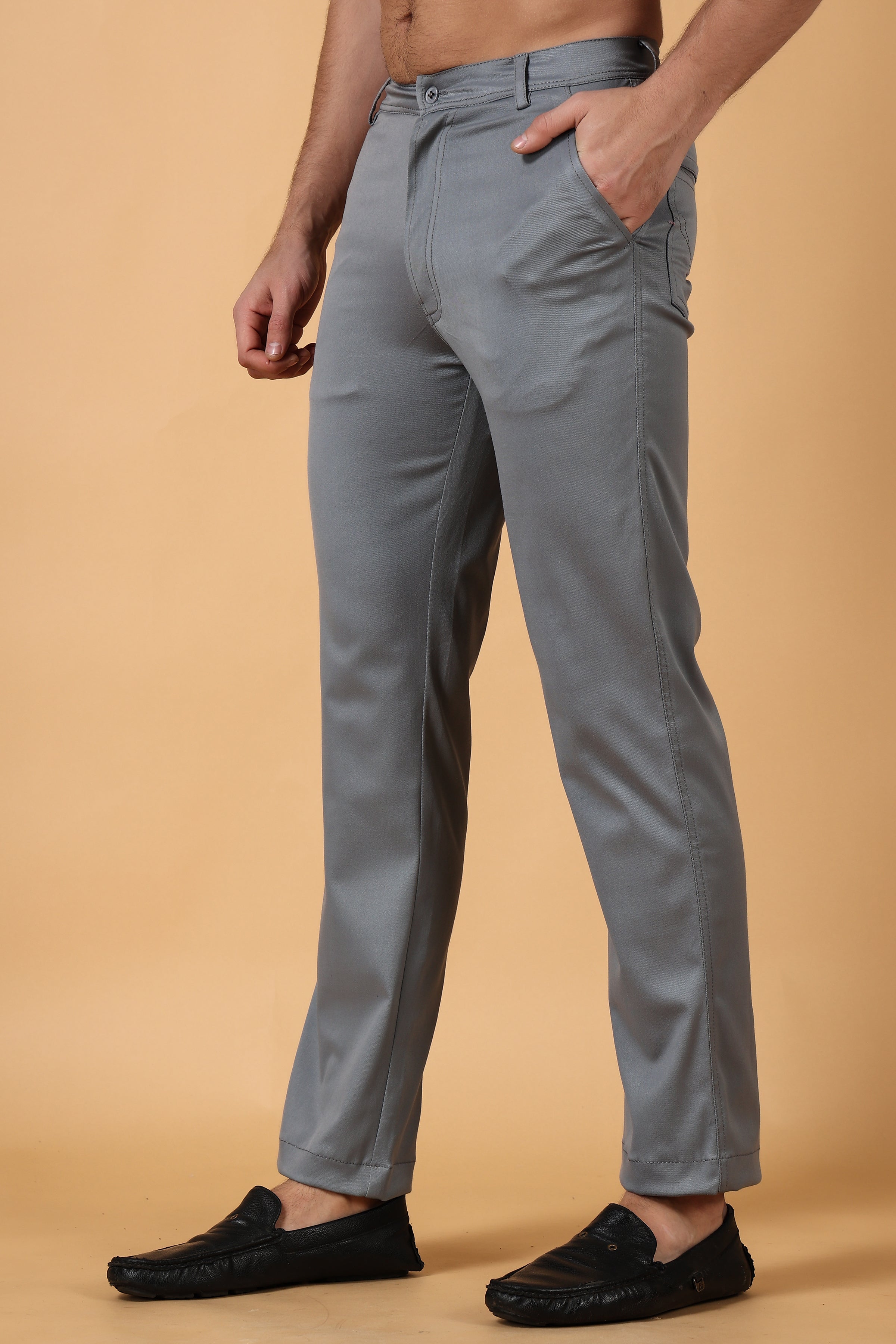 Buy Xtra Ordinary by Highlander Highlander Black Plus Size Slim Fit Trouser  for Men Online at Rs816  Ketch