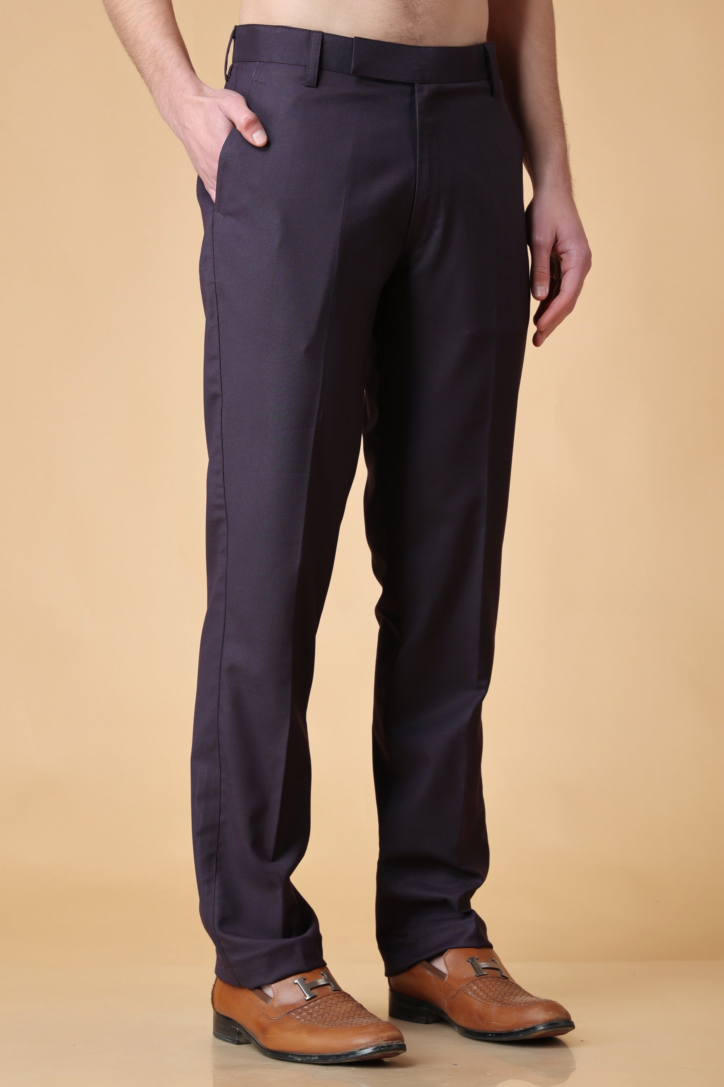 Findora formal Pants for Men  Mens Slim fit Formal Pant  Navy Blue  Trouser  Office wear Trousers