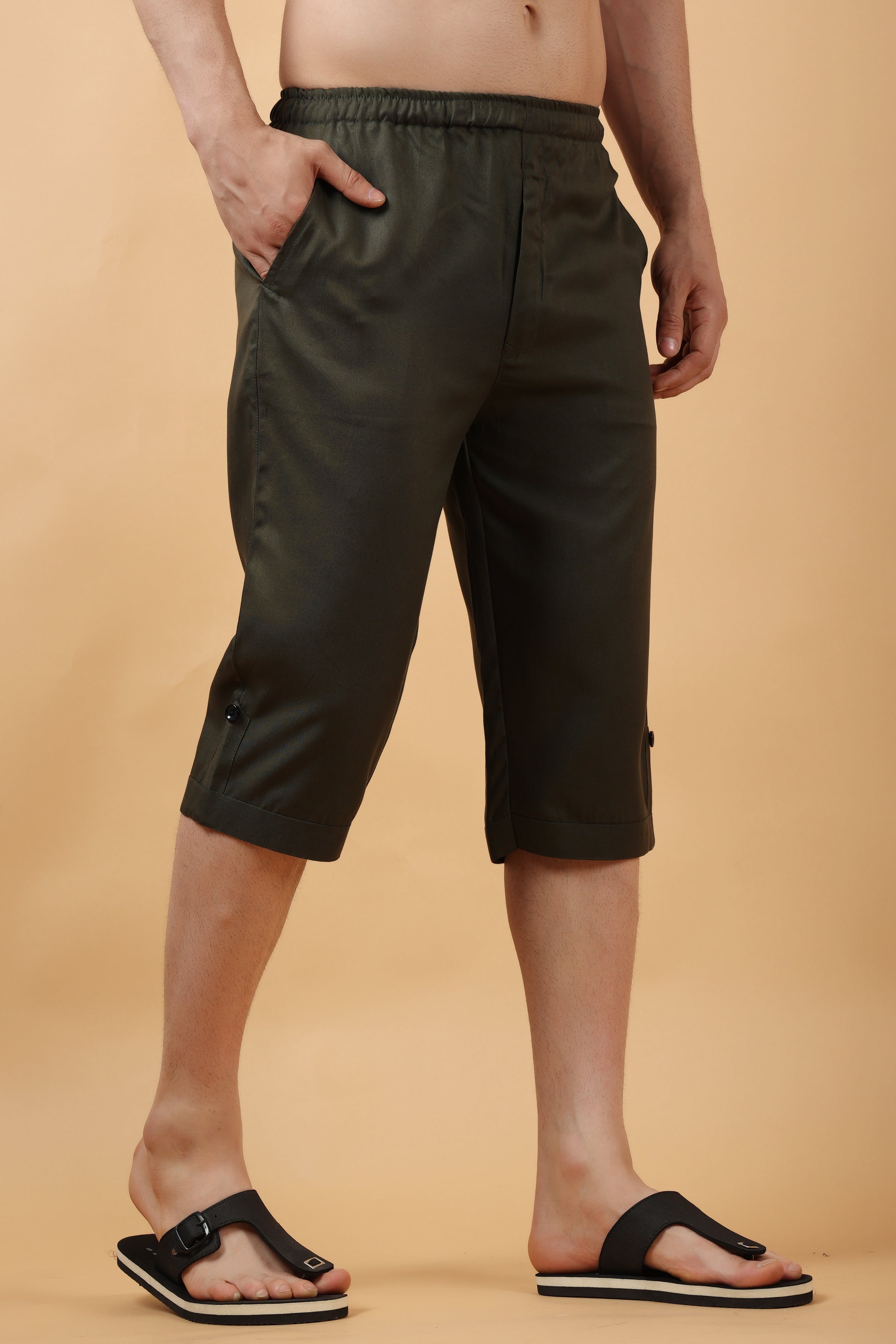 Buy Yayun Mens Summer Capri Pants Casual Work Pants Outdoor Sports Trousers  Gery 2XL at Amazonin