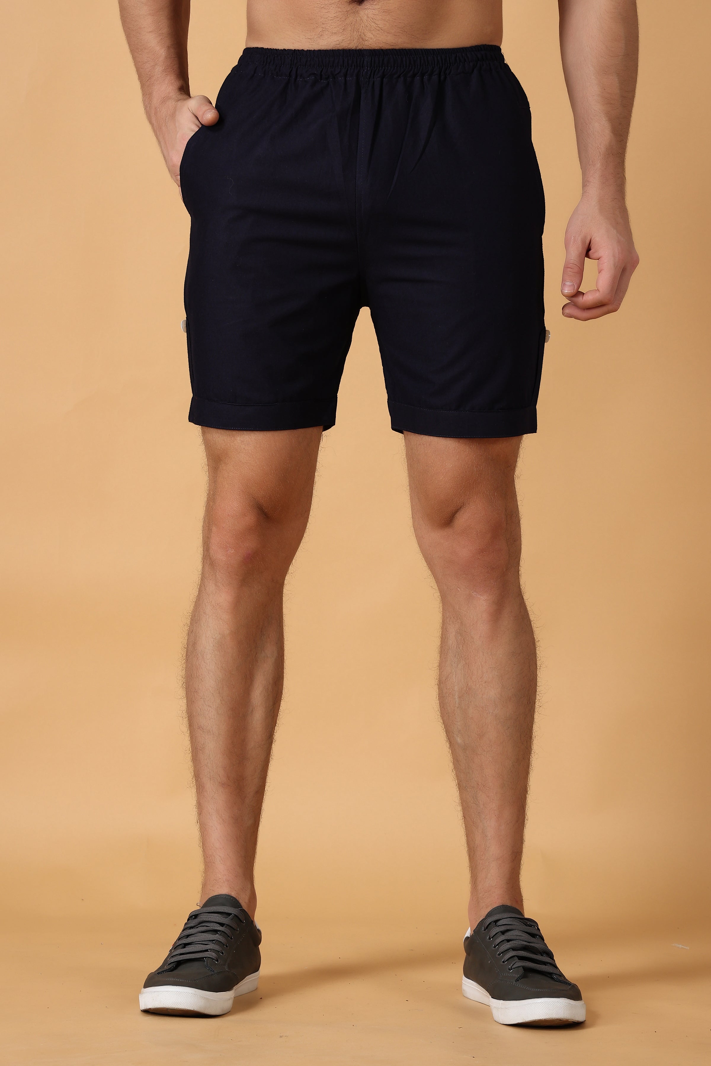 Buy online Navy Blue Cotton Three Fourths from Shorts and Three  Fourths  for Men by Wear Your Mind for 1199 at 0 off  2023 Limeroadcom