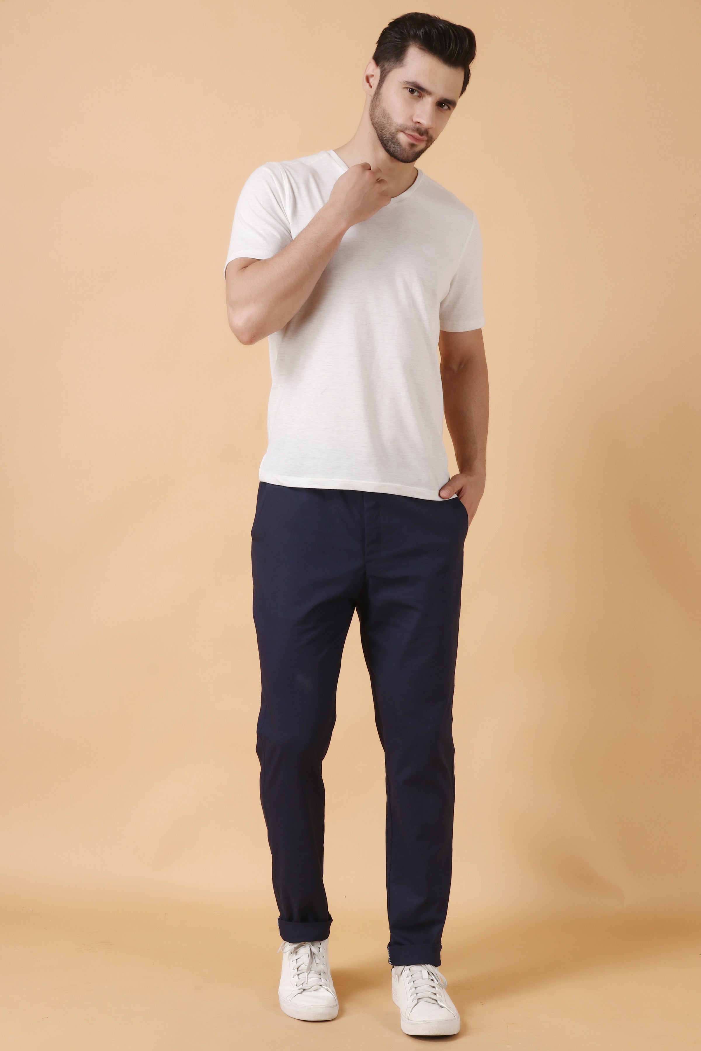 Buy Slim Fit Cargo Trousers with Insert Pockets Online at Best Prices in  India - JioMart.