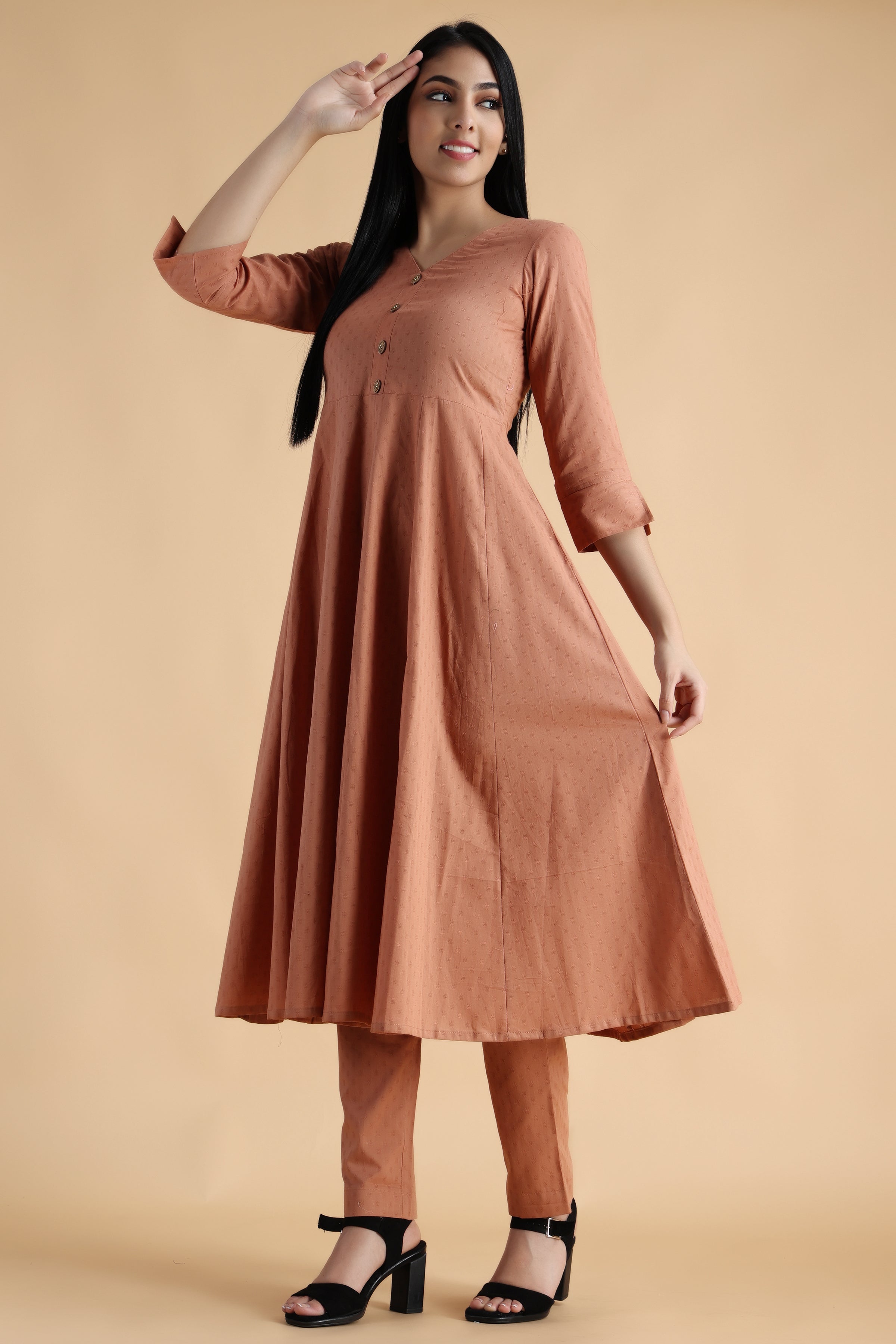 Simple 2024 anarkali kurta