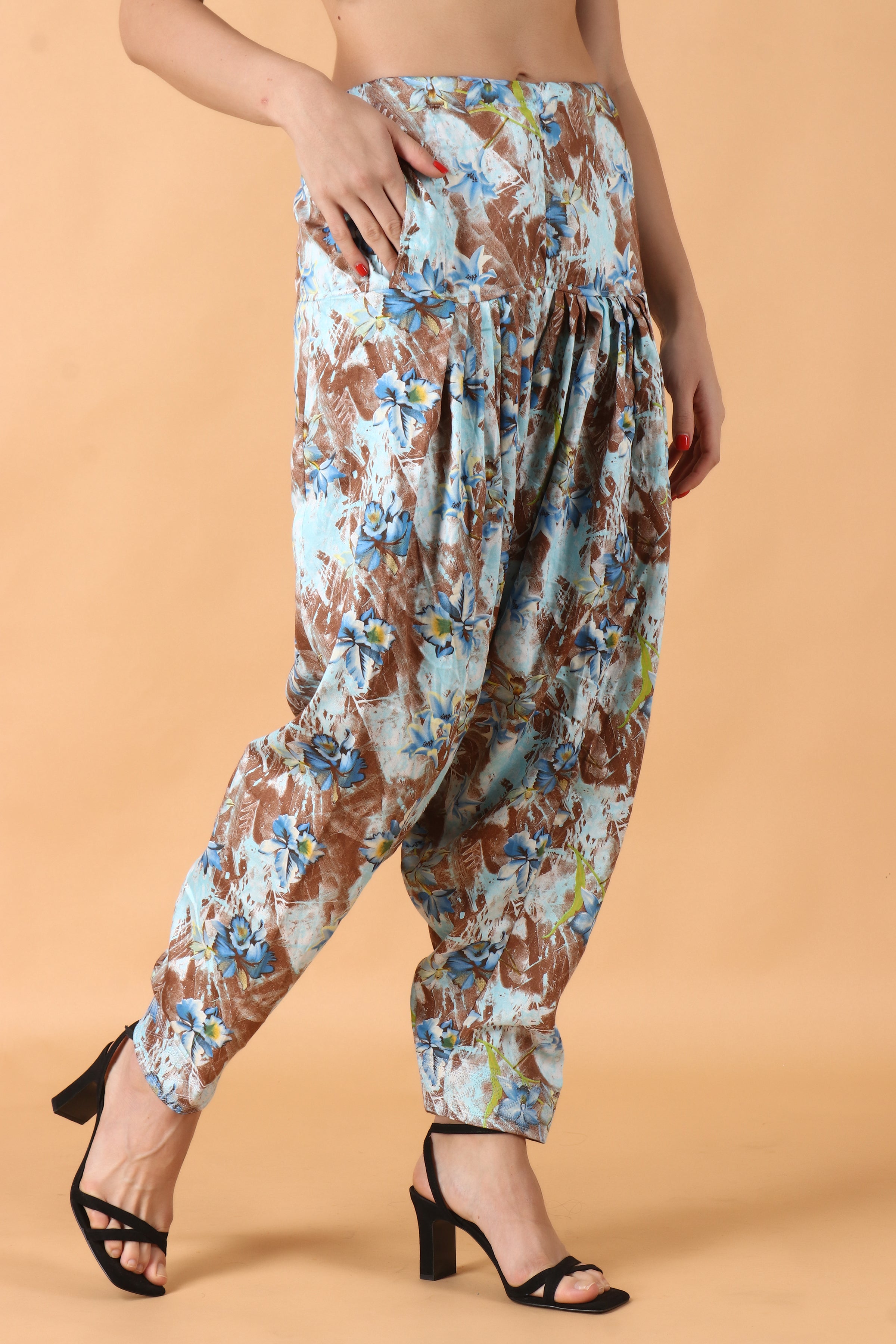 Cigain Women's Fashions Rayon Print Loose Fit Baggy Hippie Boho Gypsy Trouser  Harem Dhoti Plus Size Summer Yoga Pants (Multicolor) : Amazon.in: Fashion