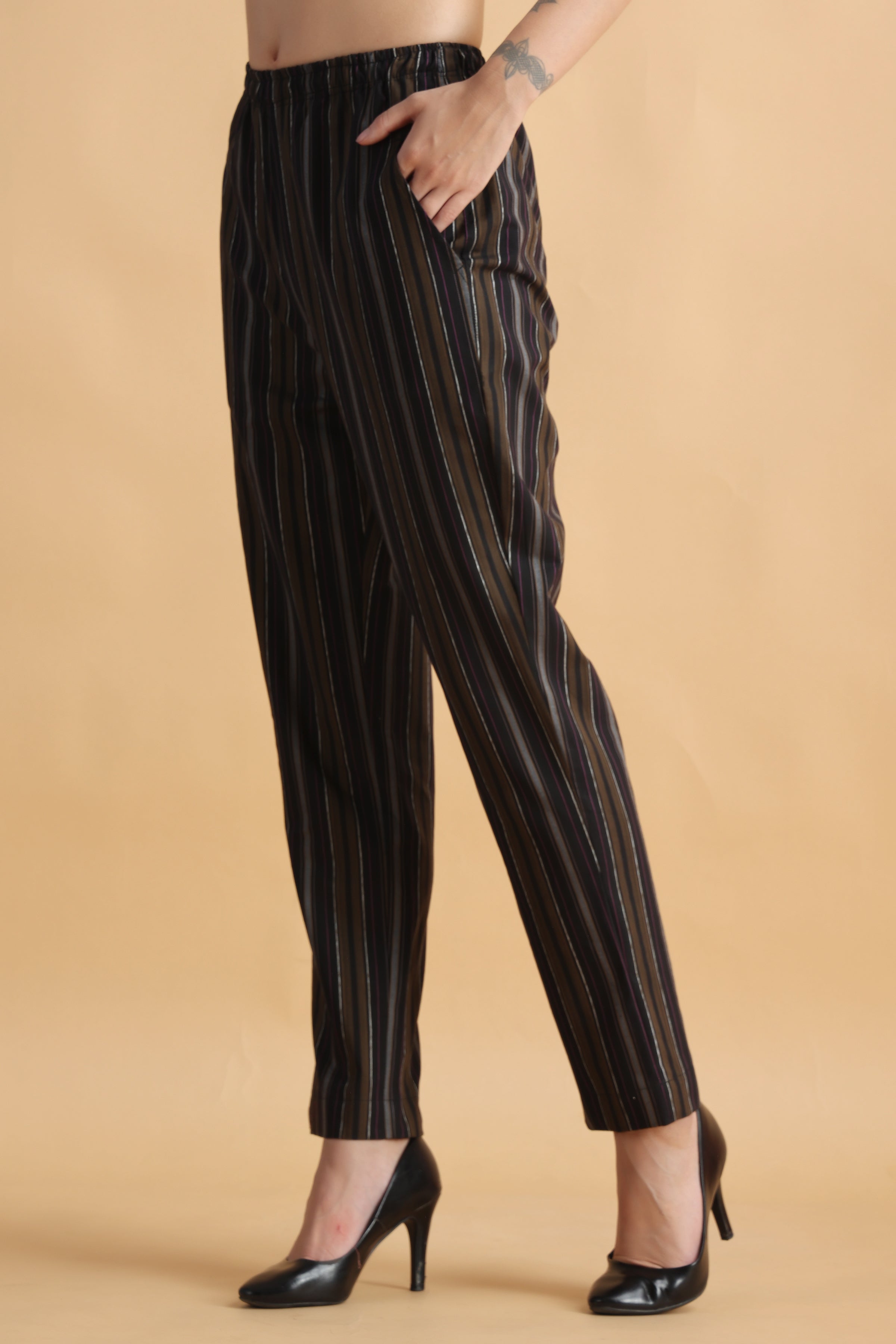 How to wear the striped palazzo pants  Just Trendy Girls