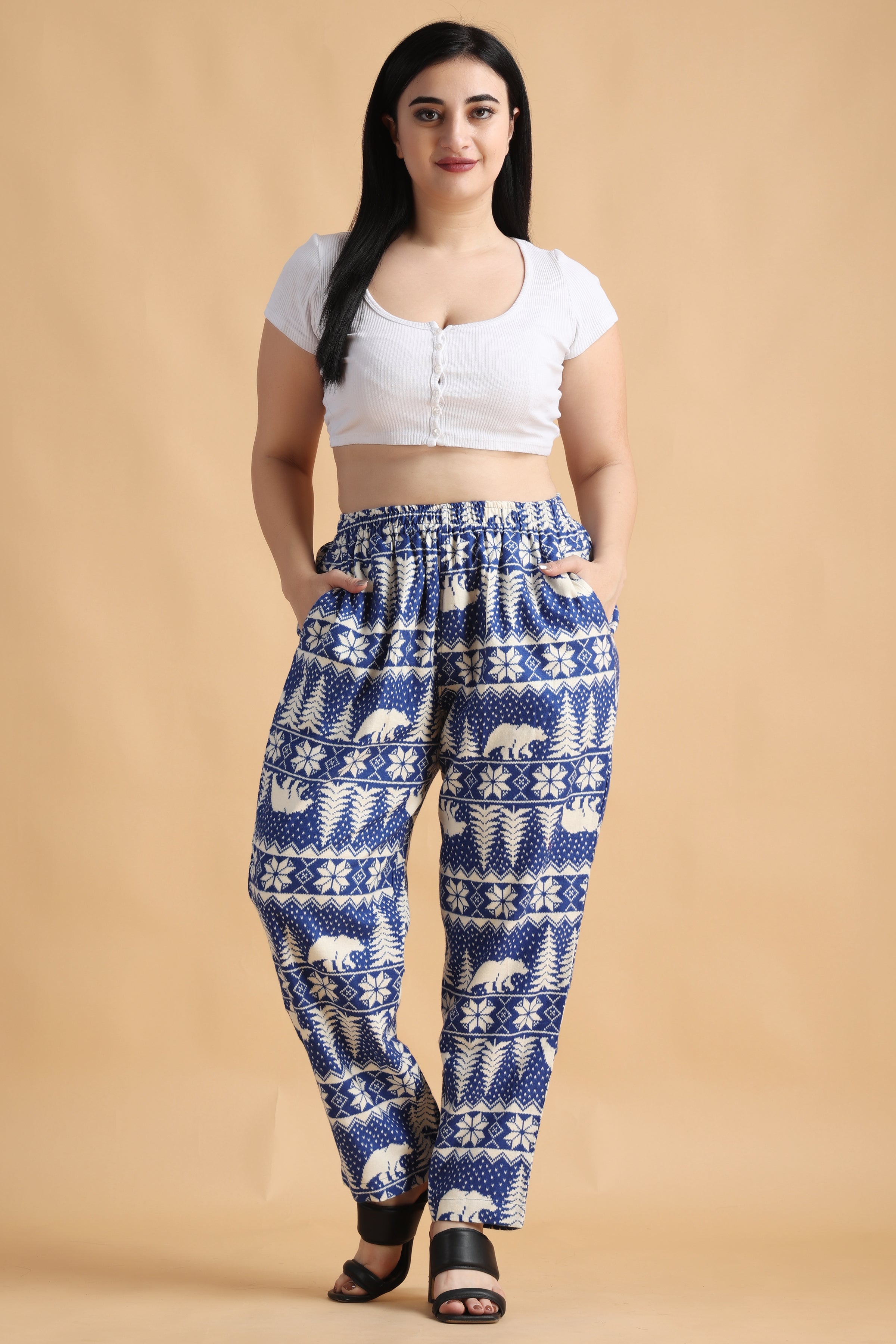 Ladies woolen online pajama