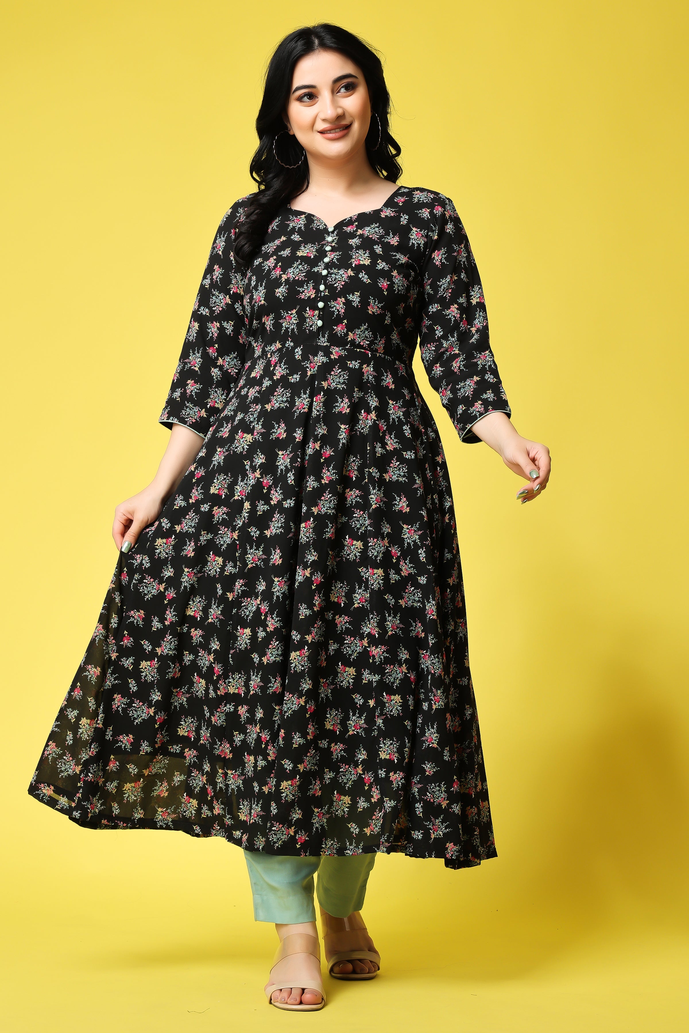 Buy Plus Size Anarkali Suits & Plus Size Anarkali Dress - Apella