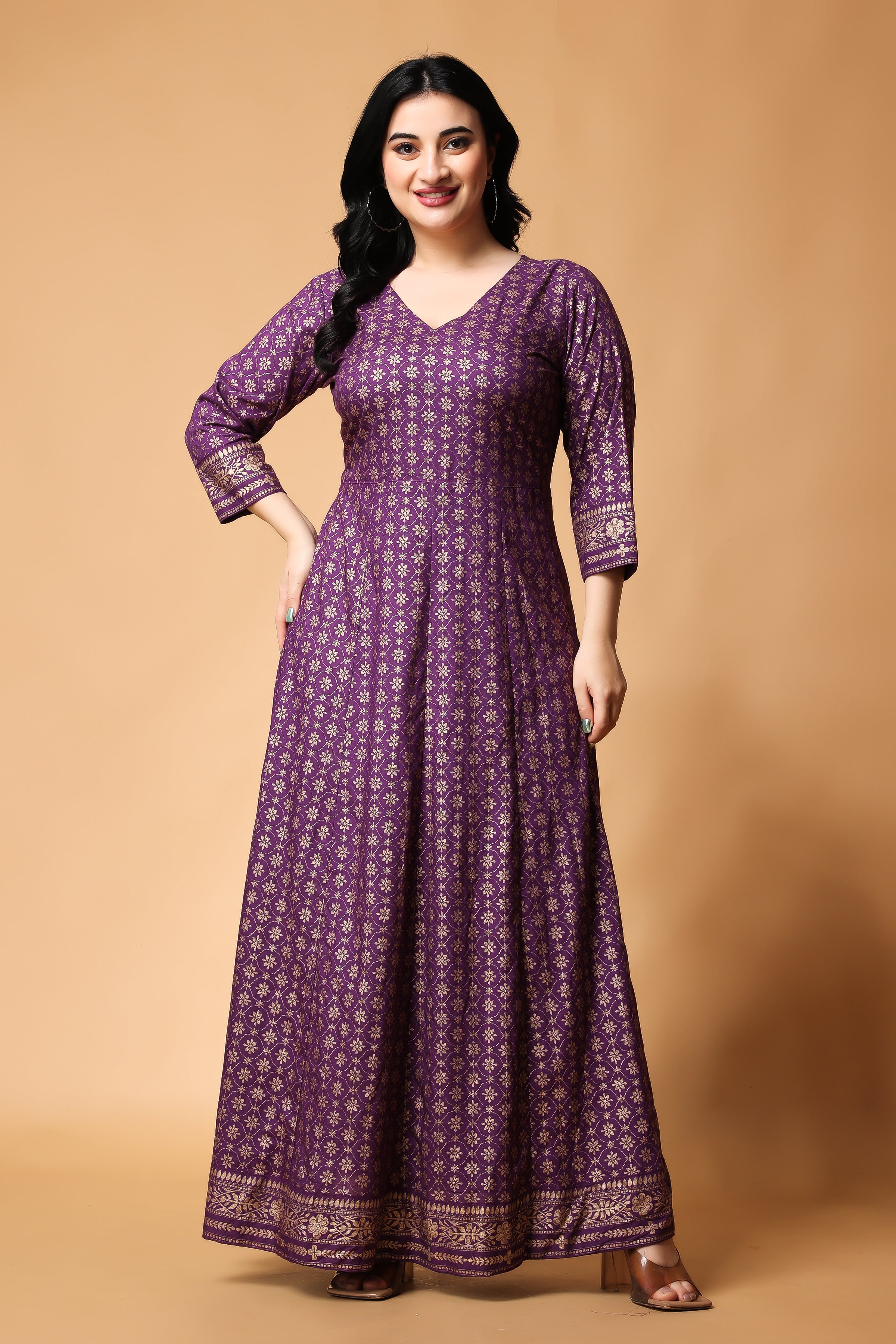 Purple Color Dress Material Crafted On Cotton Fabric at Rs 550 | Dress  Material Crafted On Chanderi Fabric in Surat | ID: 12543965555