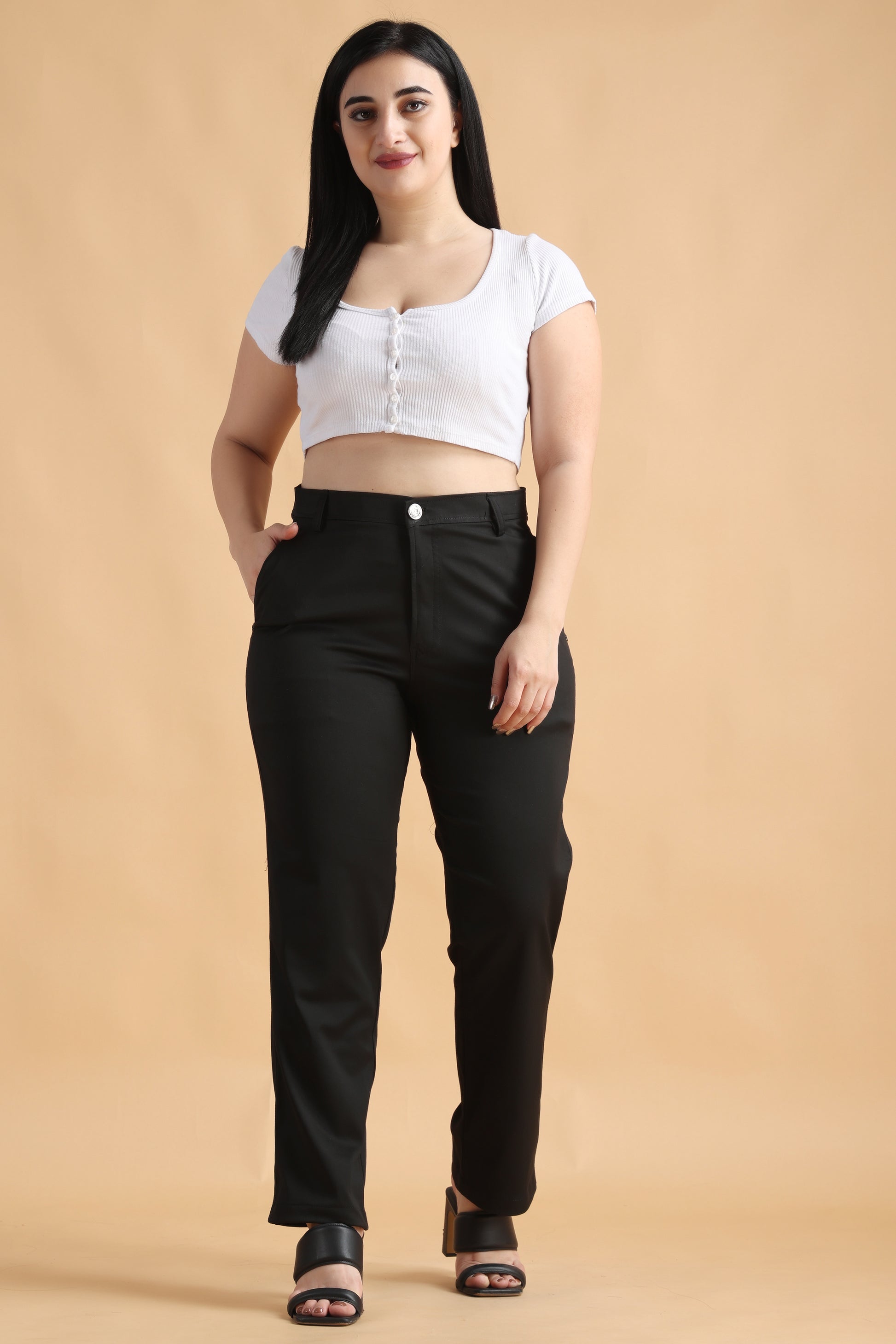 Stretchable Lycra Formal Trousers