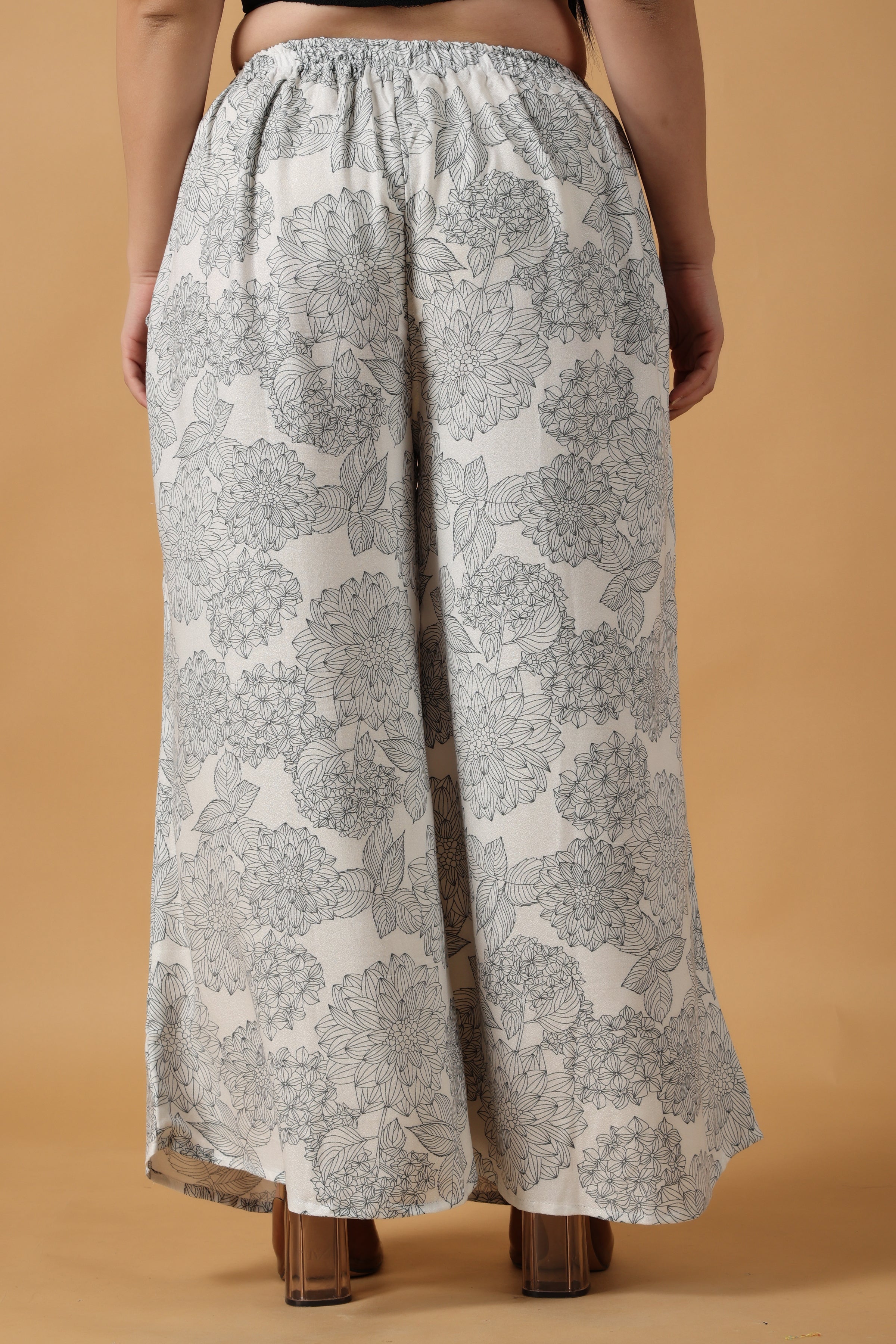 Buy Cutiekins Floral Print Palazzo Pants White for Girls 89Years Online  in India Shop at FirstCrycom  10366433