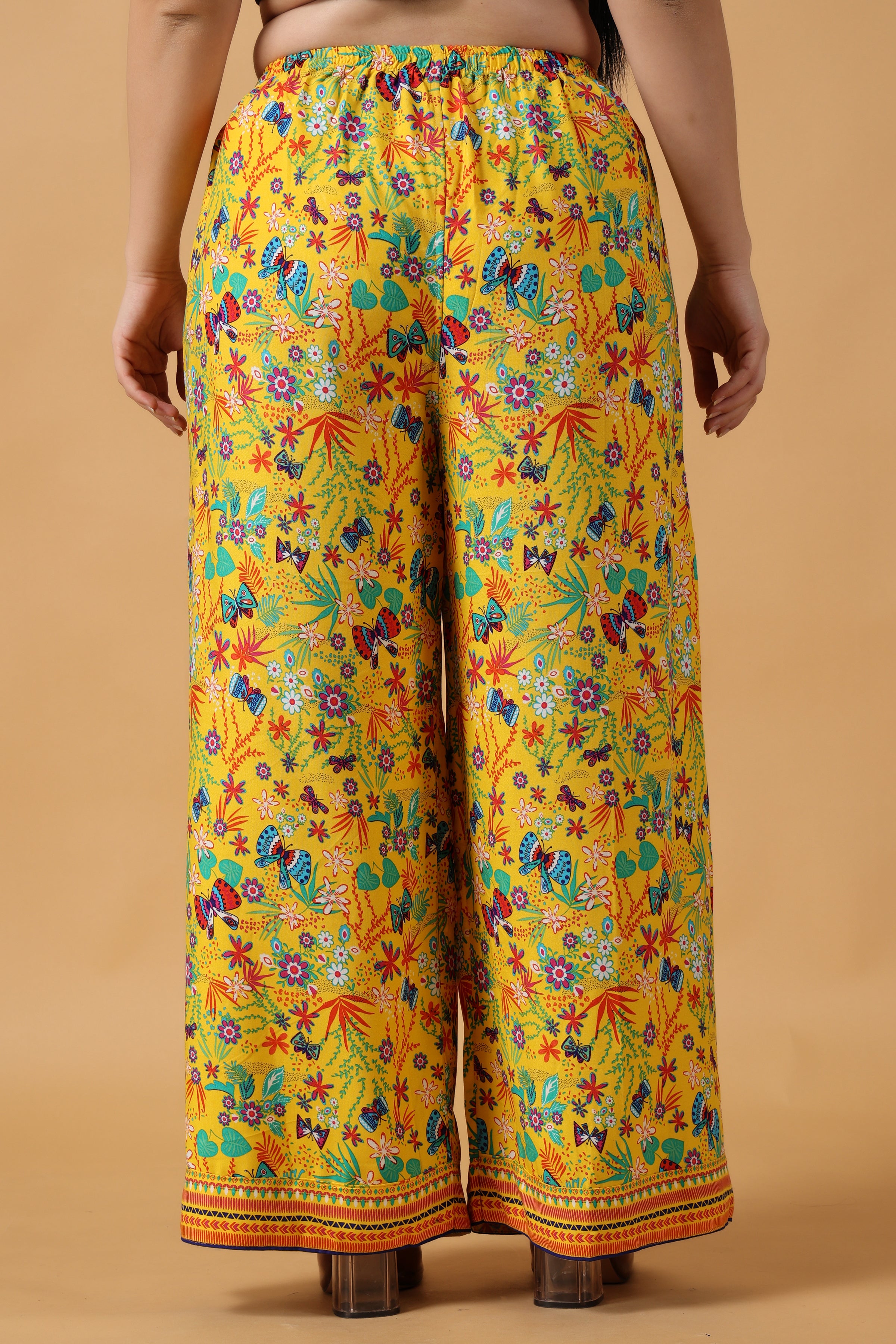 Buy online Yellow Flared Palazzo from Skirts tapered pants  Palazzos for  Women by Elleven By Aurelia for 709 at 53 off  2023 Limeroadcom