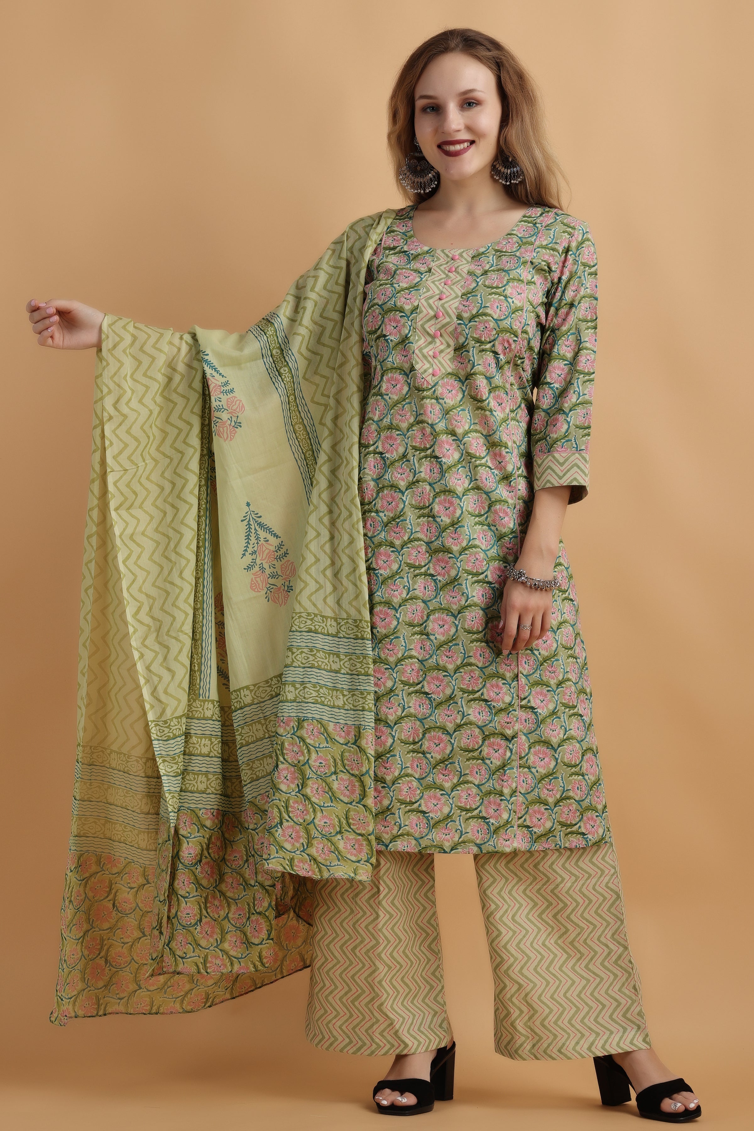 Cotton kurta 2024 sets with dupatta