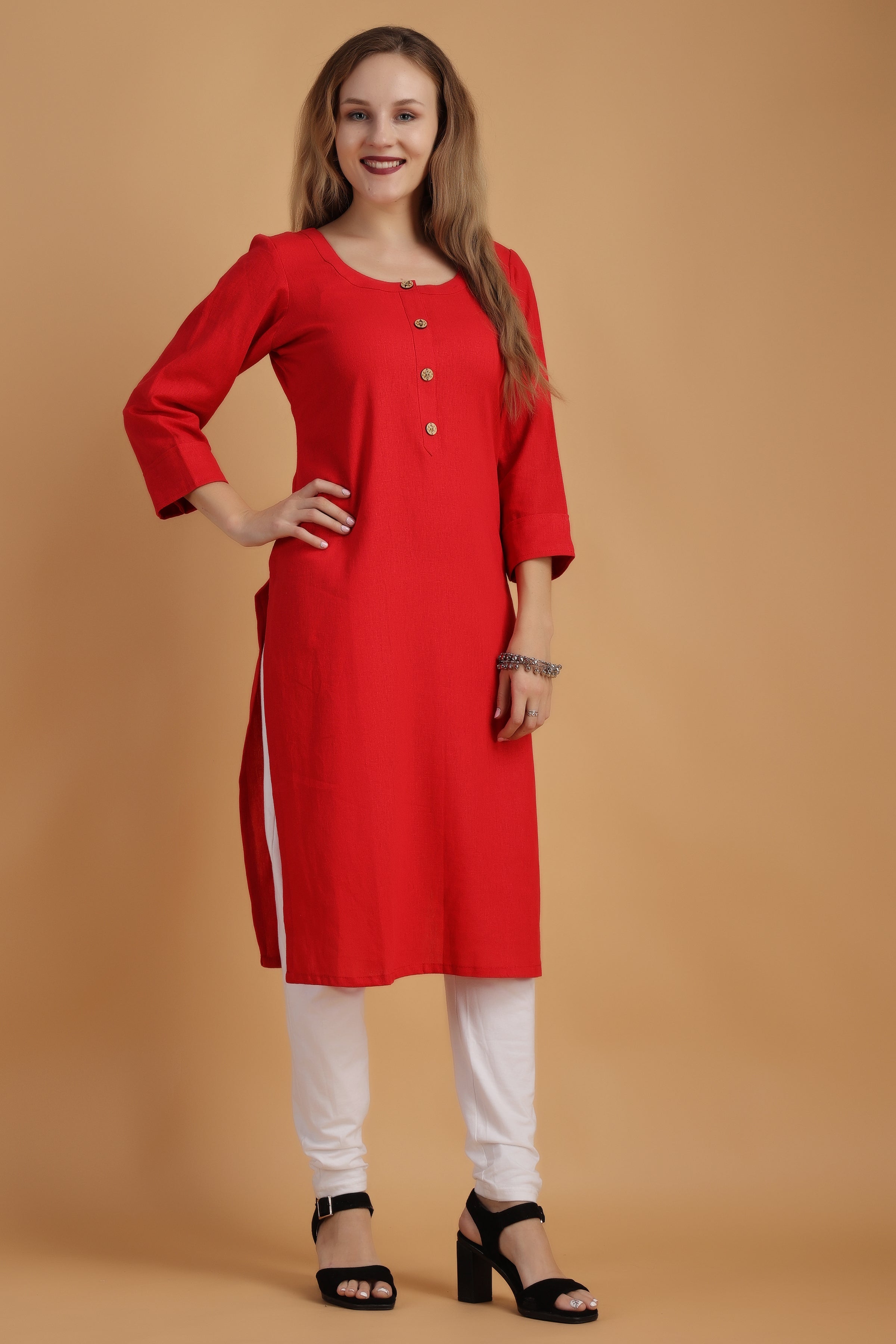 TEEMOODS L Red Kurti - TEEMOODS L Red Ethnic Kurta Price Starting From Rs  1,127. Find Verified Sellers in Phagwara - JdMart