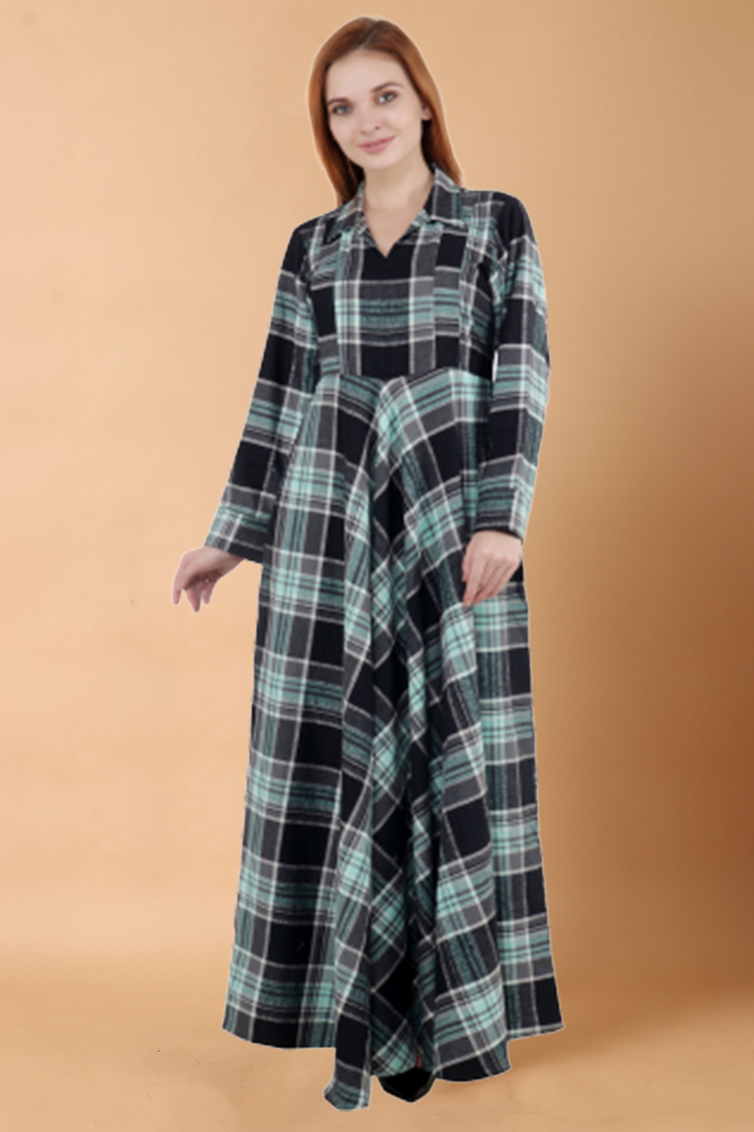 Woolen Velvet Dresses for Women Leopard High Slit India | Ubuy
